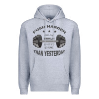 Heather Grey push harder Premium Hoodie - Bettercallsaul