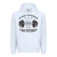 White push harder Premium Hoodie - Bettercallsaul