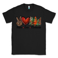 Black Peace love western christmas trees Classic Tee - Jasminsmagicworld
