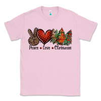 Bubblegum Pink Peace love western christmas trees Classic Tee - Jasminsmagicworld