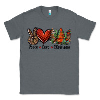 Charcoal Heather Peace love western christmas trees Classic Tee - Jasminsmagicworld