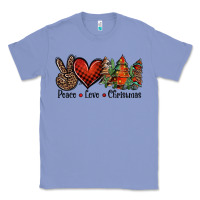 Colony Blue Peace love western christmas trees Classic Tee - Jasminsmagicworld