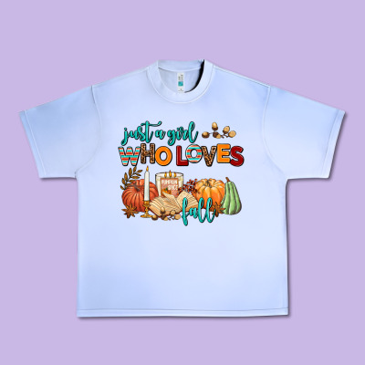 Just A Girl Who Loves Fall Urban Heavy Tee Designed By Adodesignshop