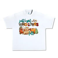 White just a girl who loves fall Urban Heavy Tee - AdoDesignShop