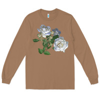 Toasted Coconut white dawn rose Long Sleeve Tee - LillyAllenDesigns