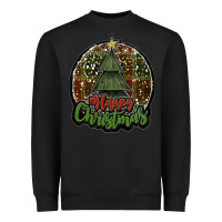 Black happy christmas black Heavyweight Sweatshirt - JahusDesignShop