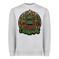 Happy Christmas Black Heavyweight Sweatshirt | Teevron