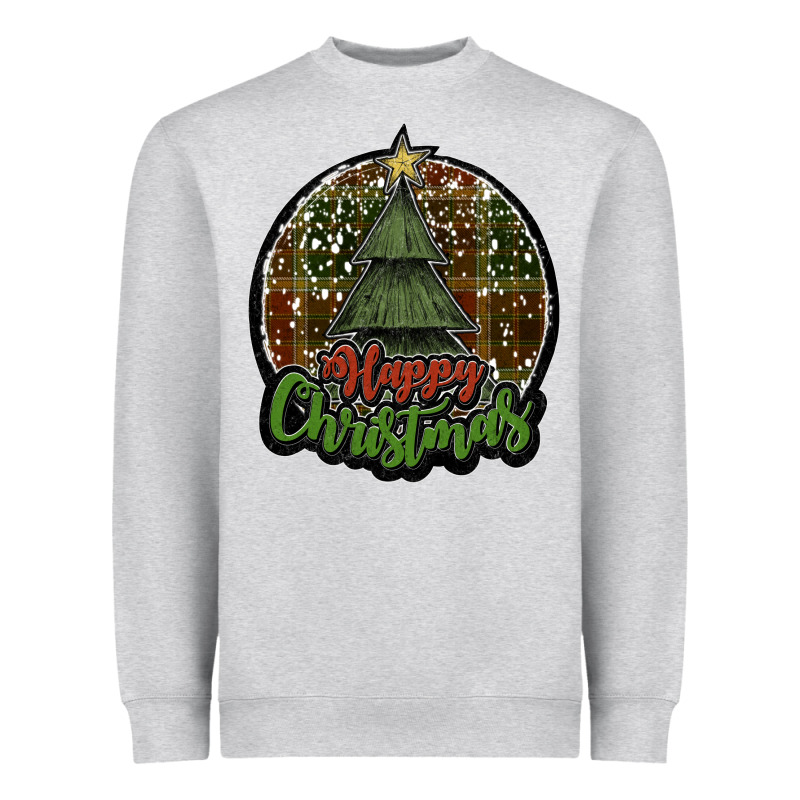 Happy Christmas Black Heavyweight Sweatshirt by JahusDesignShop | Teevron