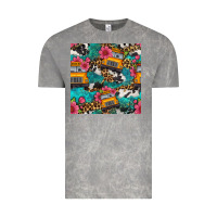 Cloud Rock western school bus seamless pattern Vintage Tee - BundleAndBundleShop