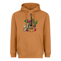Meerkat ,mexican sombrero guitar rose cactus Heavyweight Hoodie - Artiststas