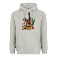 Moon Dust ,mexican sombrero guitar rose cactus Heavyweight Hoodie - Artiststas
