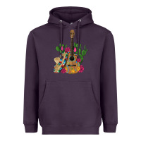 Plum ,mexican sombrero guitar rose cactus Heavyweight Hoodie - Artiststas