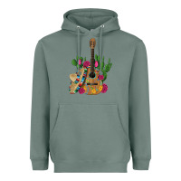 Sage ,mexican sombrero guitar rose cactus Heavyweight Hoodie - Artiststas