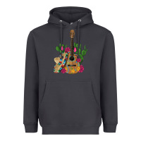 Smoke ,mexican sombrero guitar rose cactus Heavyweight Hoodie - Artiststas