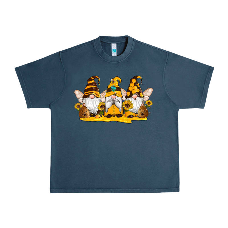 Western Bee Gnomes Beehive Honey Sunflowers Urban Heavy Tee by Artiststas | Teevron
