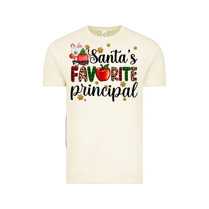 Santa's Favorite Principal Vintage Tee by AdoDesignShop | Teevron