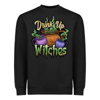 Black Drink up witches white Heavyweight Sweatshirt - JahusDesignShop