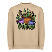 Mushroom Drink up witches white Heavyweight Sweatshirt - JahusDesignShop
