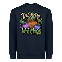 Navy Drink up witches white Heavyweight Sweatshirt - JahusDesignShop