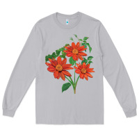 Moon Dust tithonia fiesta del sol sunflower Long Sleeve Tee - LillyAllenDesigns