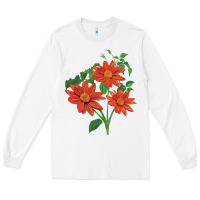 White tithonia fiesta del sol sunflower Long Sleeve Tee - LillyAllenDesigns