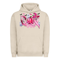 Pigment French Oak boo pink pumpkin witch breast cancer Urban Hoodie - CowGirlArtShop