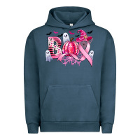 Pigment Midnight Navy boo pink pumpkin witch breast cancer Urban Hoodie - CowGirlArtShop