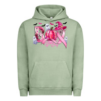 Pigment Oil Green boo pink pumpkin witch breast cancer Urban Hoodie - CowGirlArtShop