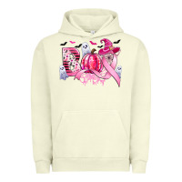 Pigment Pistachio boo pink pumpkin witch breast cancer Urban Hoodie - CowGirlArtShop