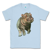 Dusty Blue baby hippo Classic Tee - LillyAllenDesigns