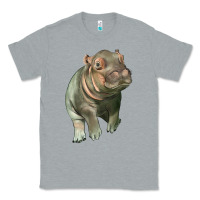 Heather Grey baby hippo Classic Tee - LillyAllenDesigns