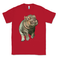 Red baby hippo Classic Tee - LillyAllenDesigns