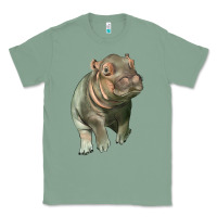 Sage baby hippo Classic Tee - LillyAllenDesigns