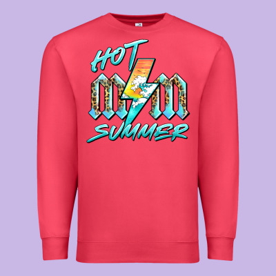 Hot Mom Summer Premium Sweatshirt Designed By Barkaloodesign