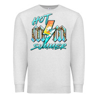 Oatmeal Heather hot mom summer Premium Sweatshirt - BarkalooDesign