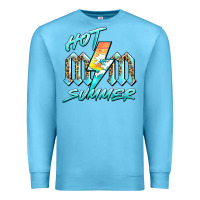 Ocean Blue hot mom summer Premium Sweatshirt - BarkalooDesign