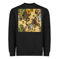 Black aztec bull skull Heavyweight Sweatshirt - BundleAndBundleShop