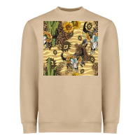 Mushroom aztec bull skull Heavyweight Sweatshirt - BundleAndBundleShop