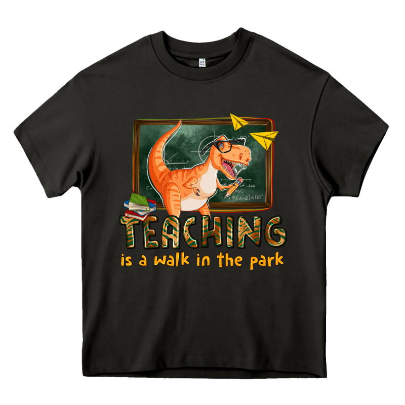 Teaching Is A Walk In The Park Heavy Core Tee by texasbilliewilder | Teevron