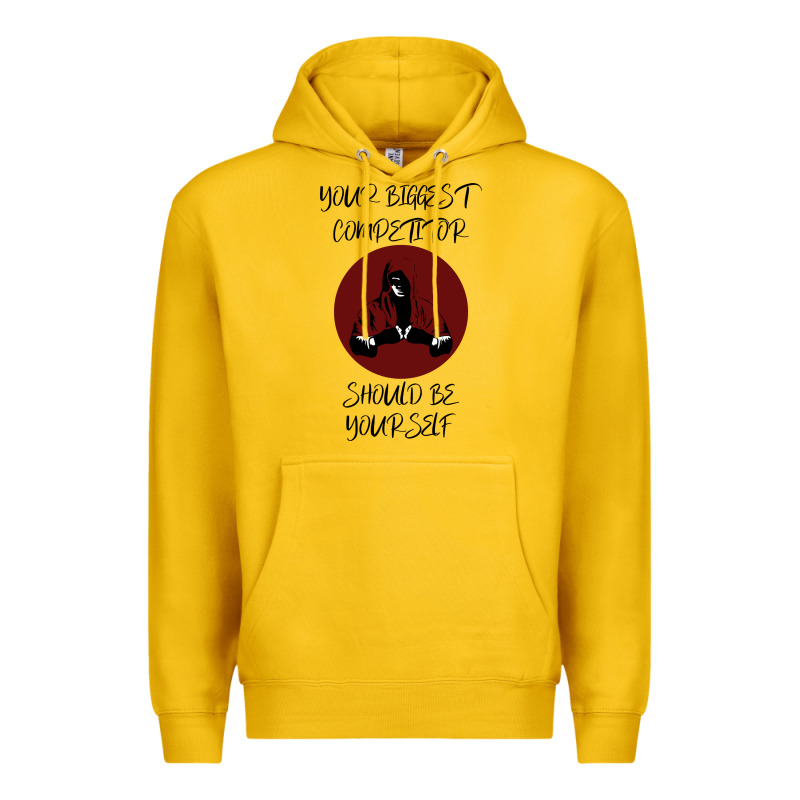 Your Biggest Competitor Premium Hoodie by Bettercallsaul | Teevron