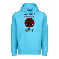 Ocean Blue Your Biggest Competitor Premium Hoodie - Bettercallsaul