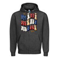 Charcoal Heather American mini Zipper Hoodie - NancyCooperArtShop