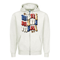 Oatmeal Heather American mini Zipper Hoodie - NancyCooperArtShop