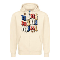 Sandshell American mini Zipper Hoodie - NancyCooperArtShop