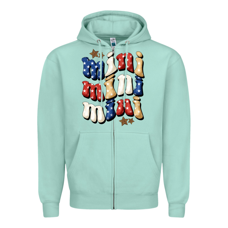 American Mini Zipper Hoodie by NancyCooperArtShop | Teevron