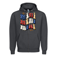 Smoke American mini Zipper Hoodie - NancyCooperArtShop