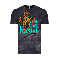 Cloud Black he has risen Vintage Tee - JahusDesignShop