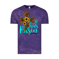 Cloud Purple he has risen Vintage Tee - JahusDesignShop