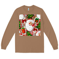 Toasted Coconut Christmas Santa Claus and gift box Long Sleeve Tee - NancyCooperArtShop
