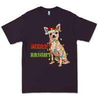 Plum merry and bright chihuahua Premium Tee - RanaPortraitStore